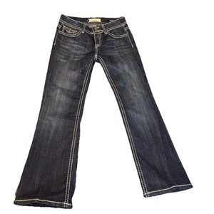 Vigoss Jeans Women's 7/8/29x29 Bootcut Fit‎ Flap Pockets Denim Pants Cowgirl